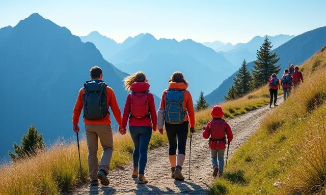 Randonnée famille dans les Aravis
